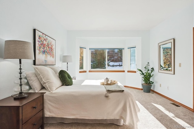 bedroom featuring carpet floors