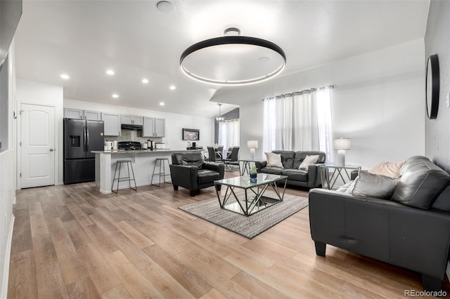 933 W Independent Ave, La Salle, CO 80645 - living area with recessed lighting and light wood-style flooring