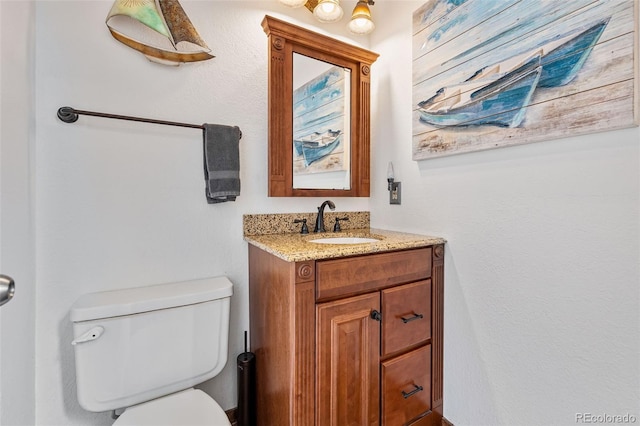 9805 Garrison Ct, Broomfield, CO 80021 - half bathroom featuring toilet and vanity
