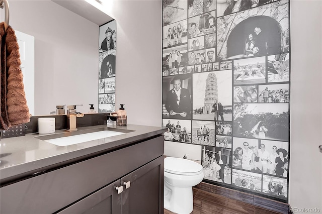 4156 Vrain St, Denver, CO 80212 - bathroom featuring vanity and wood finished floors