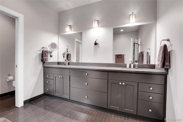 4156 Vrain St, Denver, CO 80212 - full bath with double vanity and baseboards