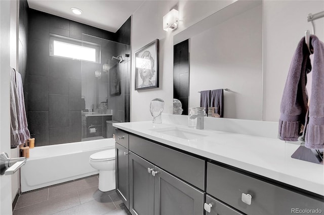 4156 Vrain St, Denver, CO 80212 - full bath with vanity, shower / washtub combination, and tile patterned flooring