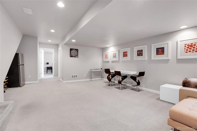 4156 Vrain St, Denver, CO 80212 - living area with recessed lighting and carpet floors