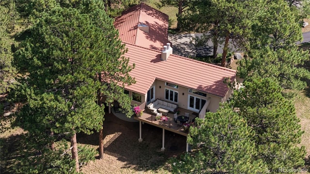 aerial view of property and surrounding area