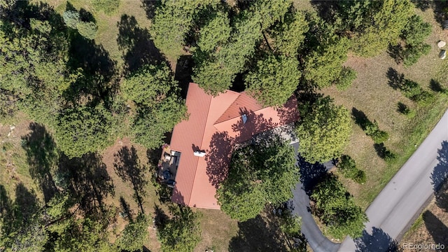 view from above of property