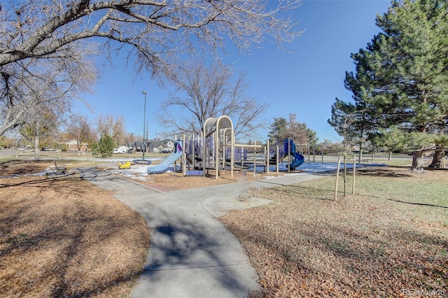 view of jungle gym