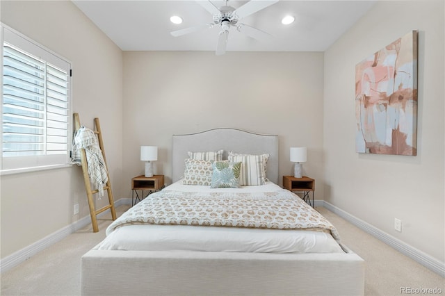 11 Canon Pl, Greenwood Village, CO 80111 - carpeted bedroom featuring recessed lighting and ceiling fan
