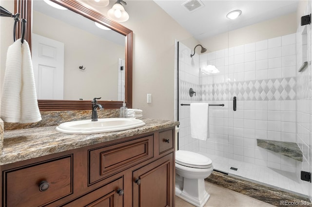 11 Canon Pl, Greenwood Village, CO 80111 - full bath featuring a stall shower, vanity, and tile patterned flooring