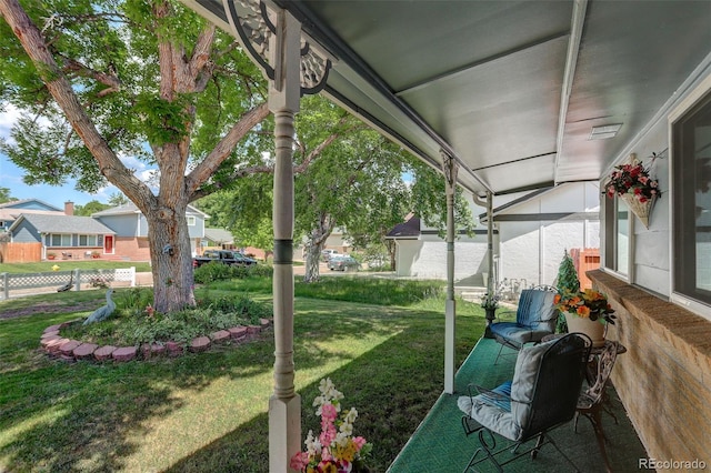6416 Zang Ct, Arvada, CO 80004 - view of green lawn featuring a residential view