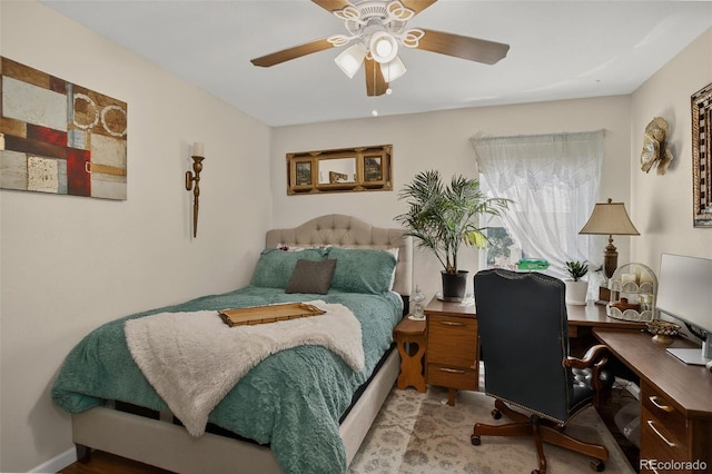 6416 Zang Ct, Arvada, CO 80004 - bedroom with a desk and ceiling fan