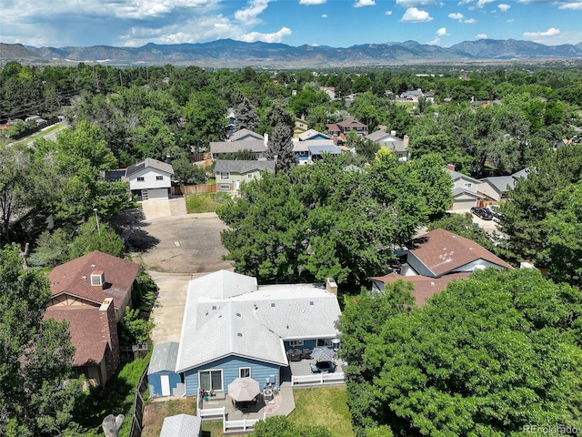 6416 Zang Ct, Arvada, CO 80004 - aerial view of residential area featuring a mountain backdrop