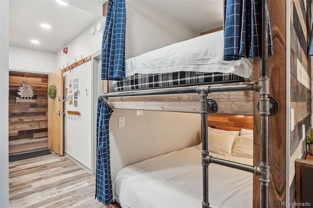 645 S Park Ave Unit 302, Breckenridge, CO 80424 - bedroom with wood finished floors and recessed lighting