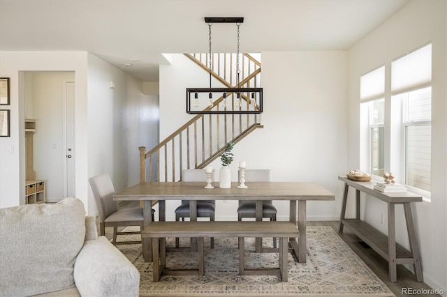 16568 W 92nd Pl, Arvada, CO 80007 - dining room with stairs and wood finished floors