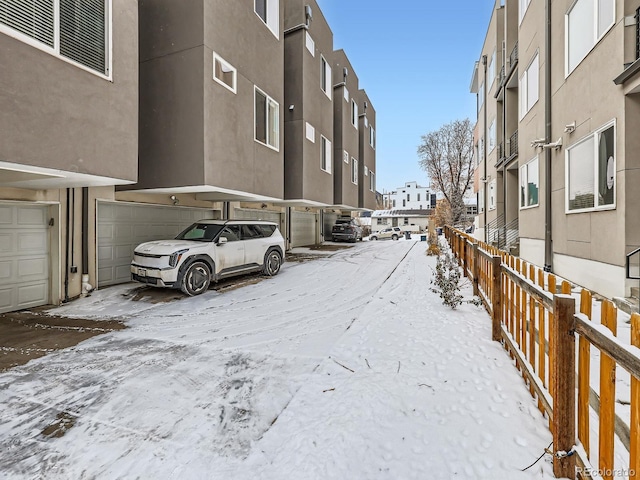 view of street featuring a residential view
