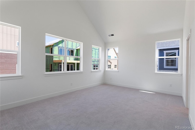 5621 W 141st Ln, Broomfield, CO 80020 - carpeted empty room with baseboards and high vaulted ceiling