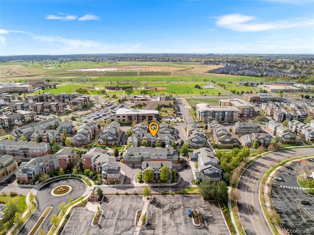 bird's eye view featuring a residential view