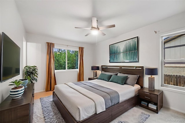 7382 E Bates Dr, Denver, CO 80231 - bedroom with baseboards and a ceiling fan