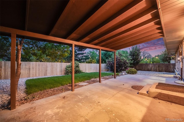 7382 E Bates Dr, Denver, CO 80231 - fenced backyard featuring a patio area