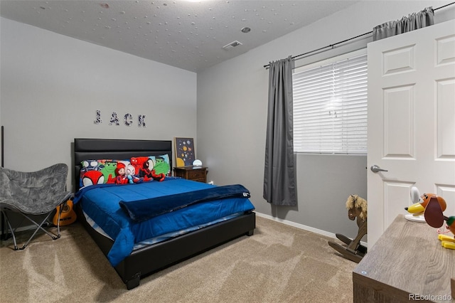 bedroom with carpet flooring