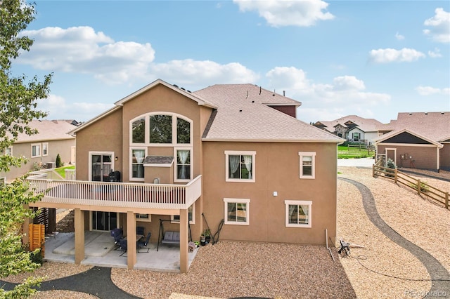 back of house featuring a patio