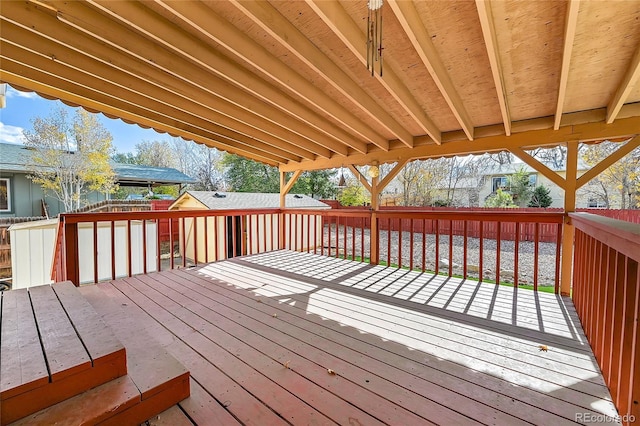 view of wooden terrace