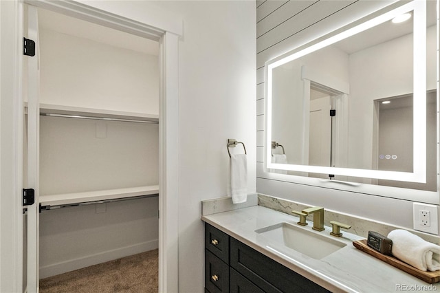 bathroom featuring vanity