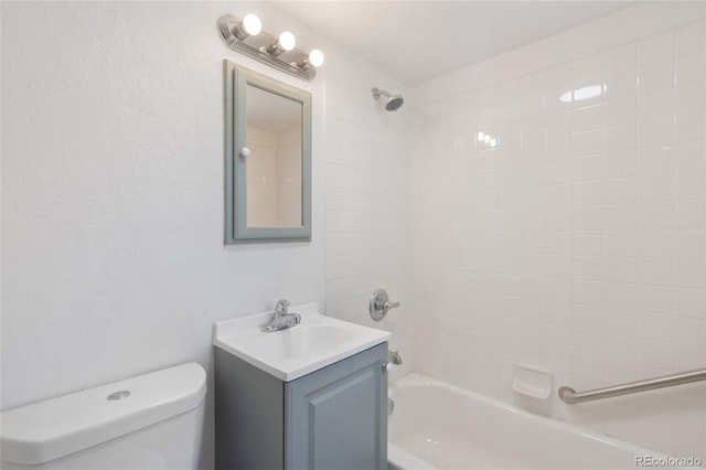 4636 Leaf Ct, Denver, CO 80216 - bathroom with shower / bathtub combination, toilet, and vanity