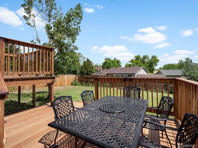 1642 S Salida Way, Aurora, CO 80017 - wooden deck with outdoor dining space