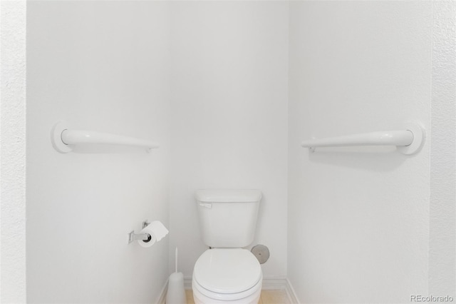 bathroom featuring toilet