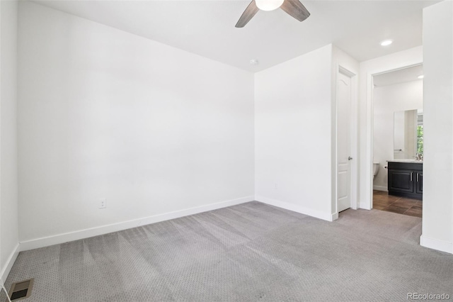 27196 E Alder Dr, Aurora, CO 80016 - carpeted spare room with ceiling fan and recessed lighting