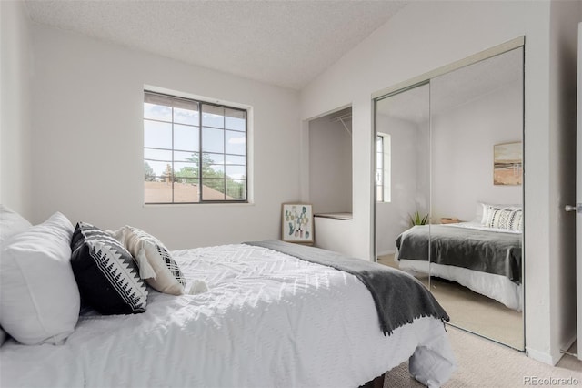 2620 S Federal Blvd Unit K, Denver, CO 80219 - bedroom with a closet, carpet flooring, and a textured ceiling