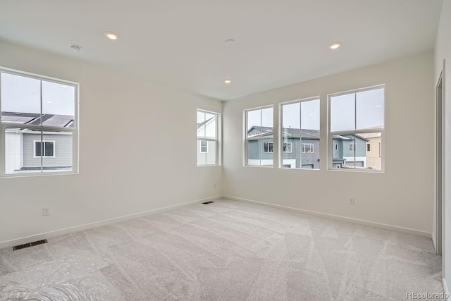 view of carpeted empty room