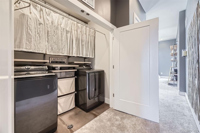 6849 E Lowry Blvd, Denver, CO 80230 - washroom featuring washer and dryer and baseboards