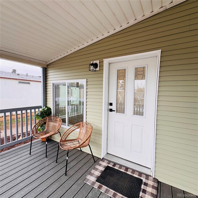 7200 E State Highway 14 Unit 27, Fort Collins, CO 80524 - view of wooden deck