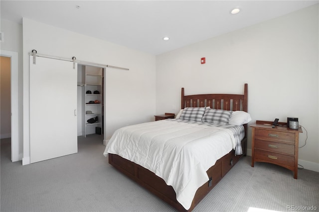 bedroom with carpet floors