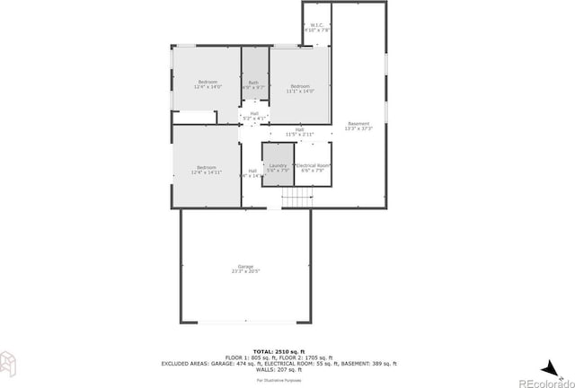 11163 Conifer Mountain Rd, Conifer, CO 80433 - floor plan / room layout