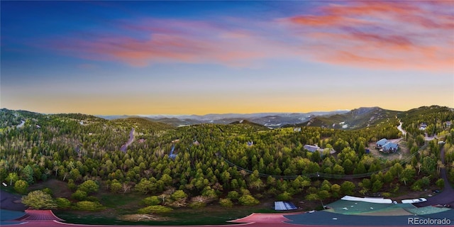 11163 Conifer Mountain Rd, Conifer, CO 80433 - aerial view of a mountainous background and a forest