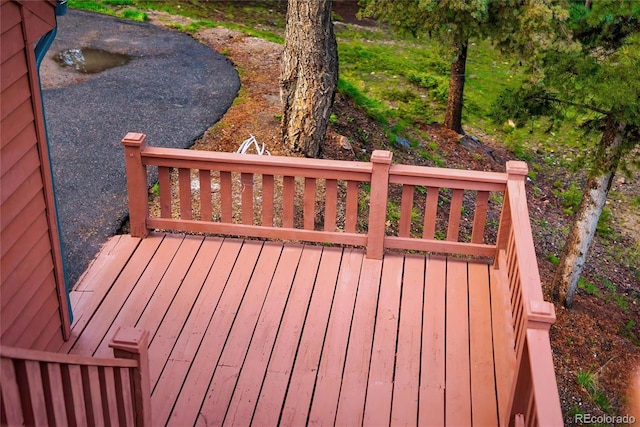 11163 Conifer Mountain Rd, Conifer, CO 80433 - view of wooden deck