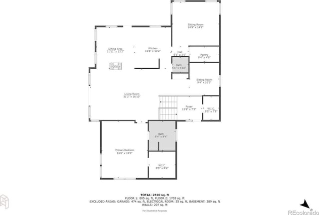 11163 Conifer Mountain Rd, Conifer, CO 80433 - view of home floor plan