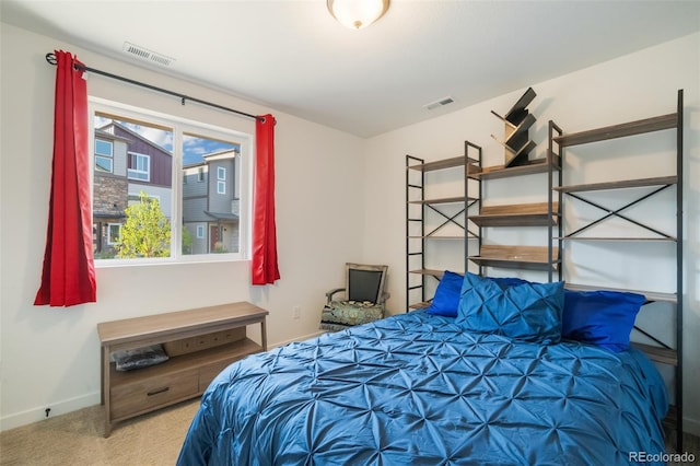 bedroom with carpet flooring