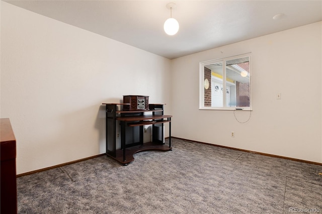 miscellaneous room featuring carpet flooring