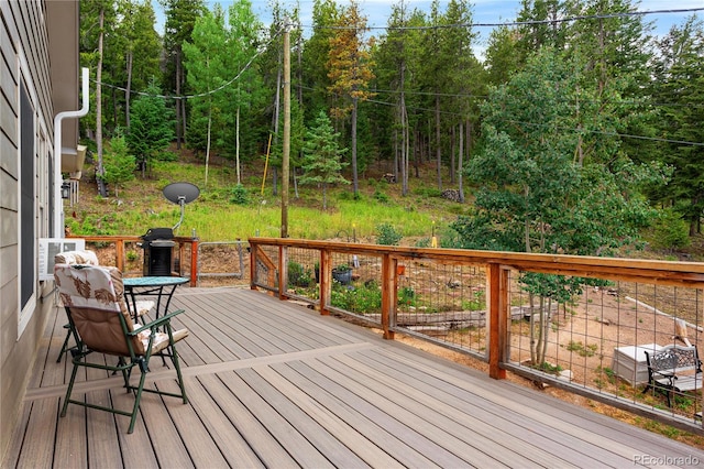 6773 Snowshoe Trl, Evergreen, CO 80439 - view of wooden deck