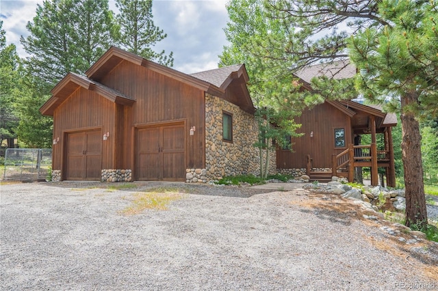 view of front of house featuring a garage