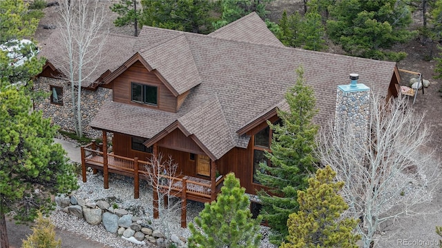birds eye view of property