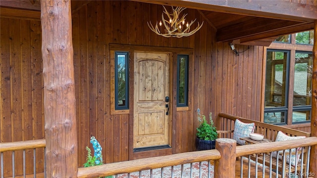 view of exterior entry