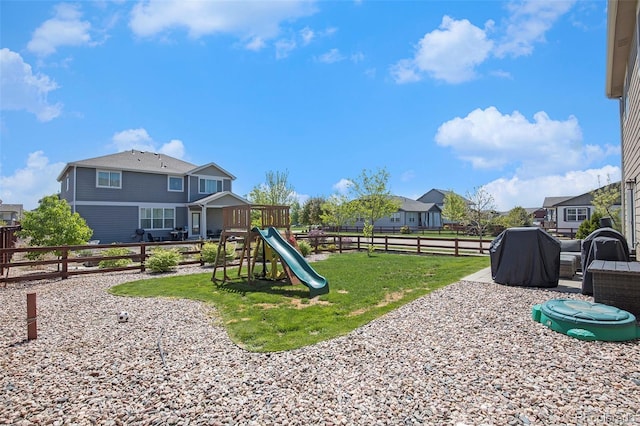 2137 Day Spring Dr, Windsor, CO 80550 - view of yard with a playground and a residential view