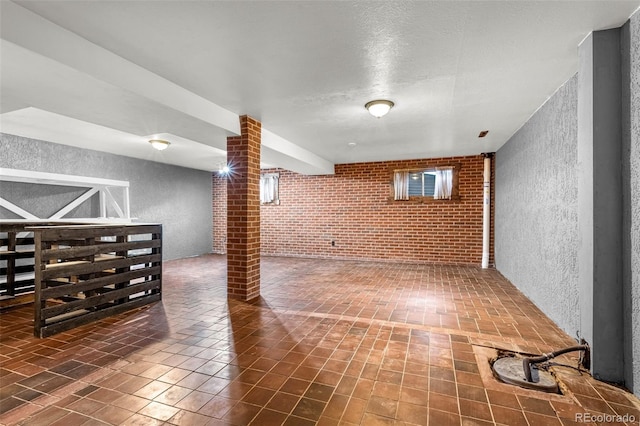 2706 Penacho Cir, Colorado Springs, CO 80917 - finished basement featuring a textured wall