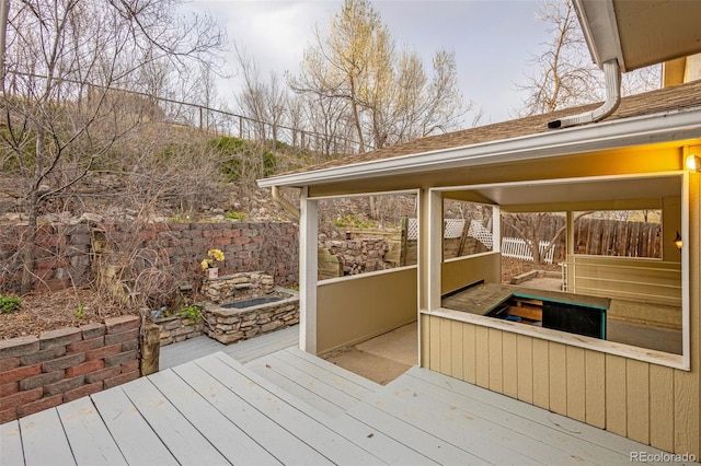 2706 Penacho Cir, Colorado Springs, CO 80917 - deck with fence