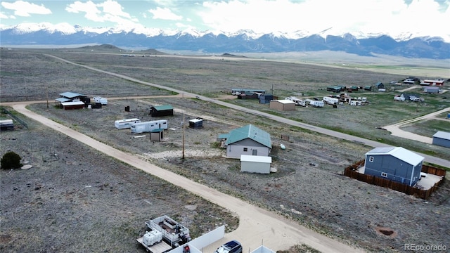 view of rural area with a mountainous background