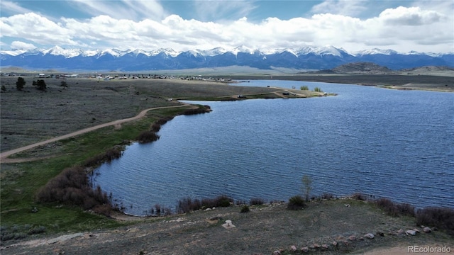 water view featuring mountains